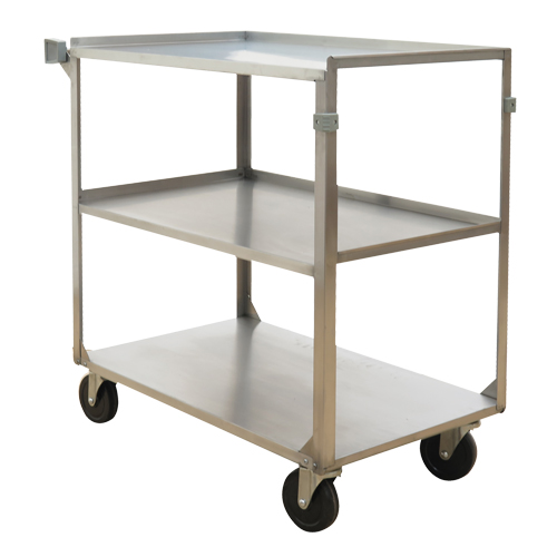 Chariots &agrave; tablette, 3 Tiers, 21" la x 37-1/4" h x 35-1/8" p, Capacit&eacute; 500 lb FMT Sales Ltd