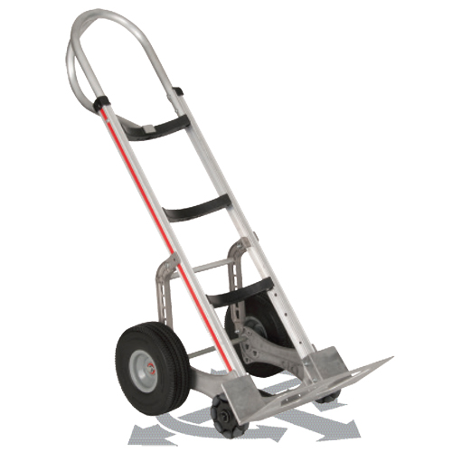 Self-Stabilizing Hand Truck, P-Handle Handle, Aluminum, 55'' Height, 500 lbs. Capacity FMT Sales Ltd