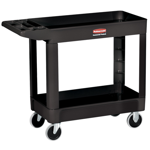 Heavy-Duty Utility Cart - 4520-89, 2 Tiers, 25-7/8" x 33-1/4" x 45-1/4", 500 lbs. Capacity FMT Sales Ltd