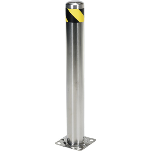 Butoir de s&eacute;curit&eacute;, Acier inoxydable, 36" h x 8" la, Argent FMT Sales Ltd