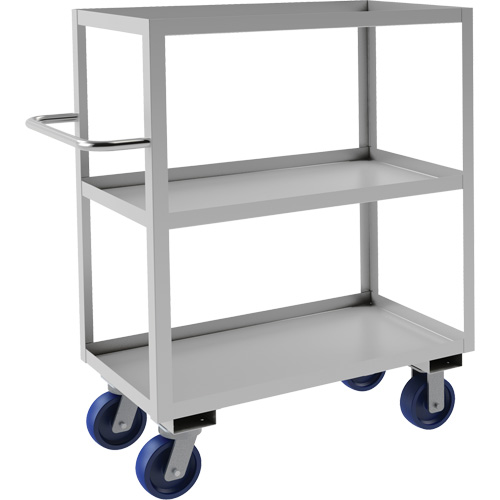 Chariot avec tablettes de calibre industriel, 3 Tiers, 18-1/8" la x 47" h x 42" p, Capacit&eacute; 1200 lb FMT Sales Ltd