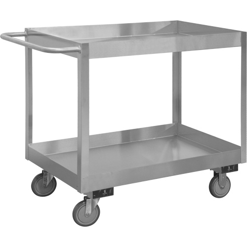 Chariot avec tablettes de calibre industriel, 2 Tiers, 18-1/8" la x 35" h x 36" p, Capacit&eacute; 1200 lb FMT Sales Ltd