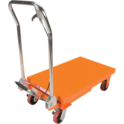 Table &eacute;l&eacute;vatrice &agrave; ciseaux hydraulique, 32" lo x 19-3/4" la, Acier, Capacit&eacute; 1100 lb FMT Sales Ltd