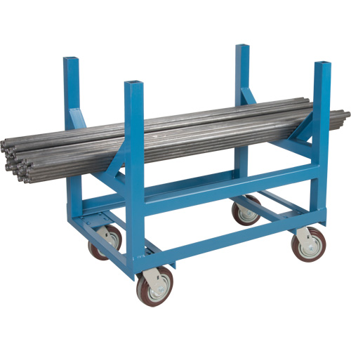 Pipe & Bar Cradle Truck, 36" L x 24" W x 34" H, 2500 lbs. Capacity, Polyurethane Wheels FMT Sales Ltd