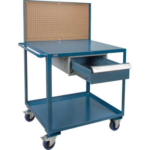 Chariot de service mobile, 2 Tiers, 24" la x 57" h x 40" p, Capacit&eacute; 1200 lb FMT Sales Ltd