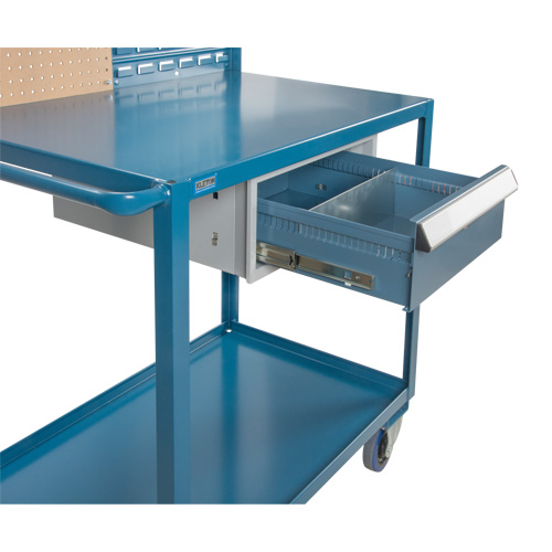 Chariot de service mobile, 2 Tiers, 24" la x 57" h x 40" p, Capacit&eacute; 1200 lb FMT Sales Ltd