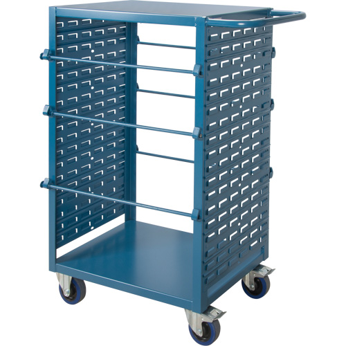 Chariot mobile pour mat&eacute;riaux bobin&eacute;s, Acier, 6 Montants, 21" la x 48" h x 38" p, Capacit&eacute; de 1200 lb FMT Sales Ltd