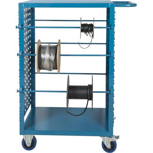 Chariot mobile pour mat&eacute;riaux bobin&eacute;s, Acier, 6 Montants, 21" la x 48" h x 38" p, Capacit&eacute; de 1200 lb FMT Sales Ltd