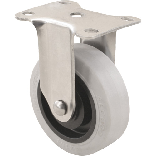Roulette 2309, Fixe, 4" (101,6 mm), Gris Envirothane, 350 lb (158,8 kg) FMT Sales Ltd