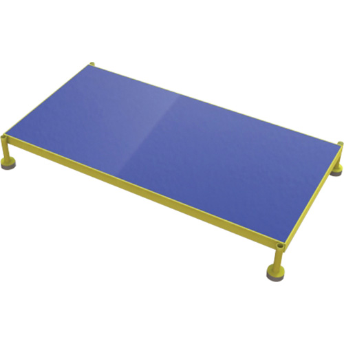 Adjustable Height One-Step Work Platform, 24" W x 48" D, 800 lbs. Capacity, All-Welded FMT Sales Ltd