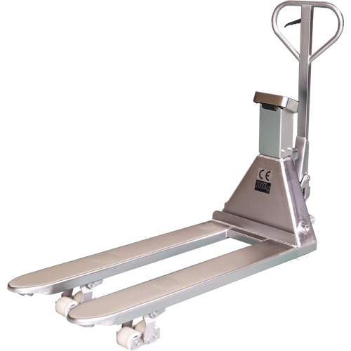 Eco Weigh-Scale Pallet Truck, 48" L x 27" W, 4400 lbs. Cap. FMT Sales Ltd
