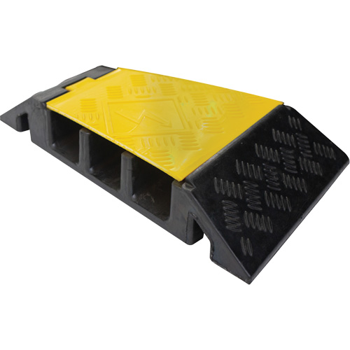 Powerhouse Heavy-Duty Left Turn Cable Protector, 3 Channels, 12" L x 19.75" W x 3" H FMT Sales Ltd