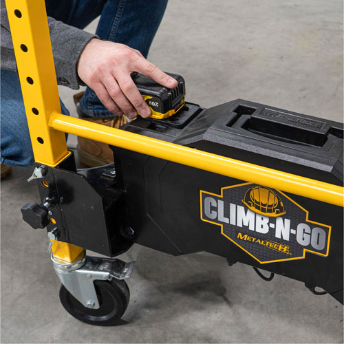 Syst&egrave;me de motorisation pour &eacute;chafaudage Climb-N-Go FMT Sales Ltd