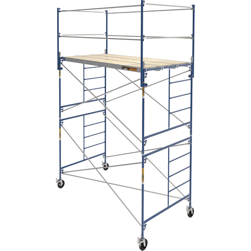 Tour d'&eacute;chafaudage compl&egrave;te avec roulettes, 66-2/10" p x 177-1/2" h FMT Sales Ltd