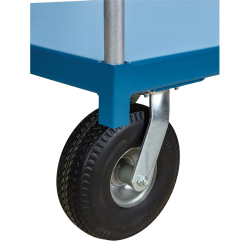 Outdoor Platform Truck, 48" L x 30" W, 1200 lbs. Capacity, Flat Free Casters FMT Sales Ltd