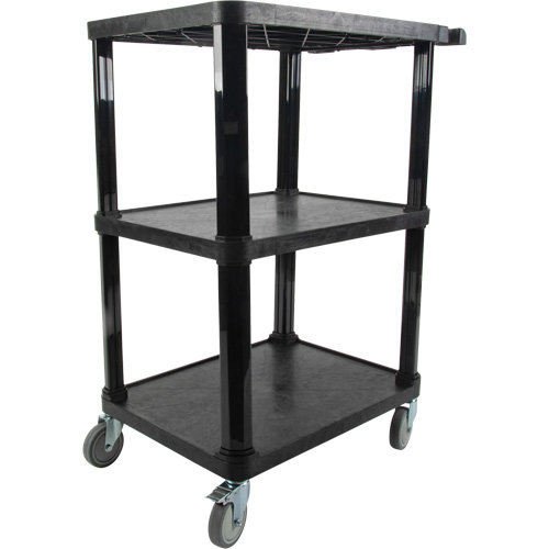 Chariot utilitaire avec tablette plate, 3 tiers, 18-1/8" x 37-3/8" x 27-3/4", Capacit&eacute; 330 lb FMT Sales Ltd