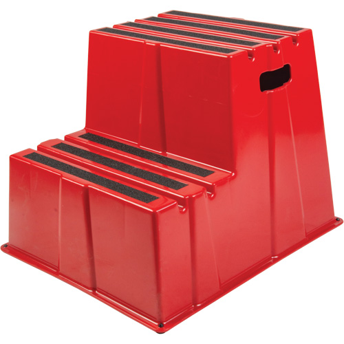 Escabeau industriel, 2 marches, 26" x 22-7/16" x Hauteur 19-11/16" FMT Sales Ltd