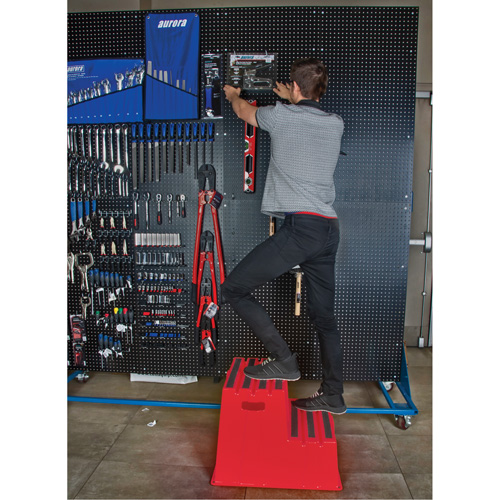 Escabeau industriel, 2 marches, 26" x 22-7/16" x Hauteur 19-11/16" FMT Sales Ltd