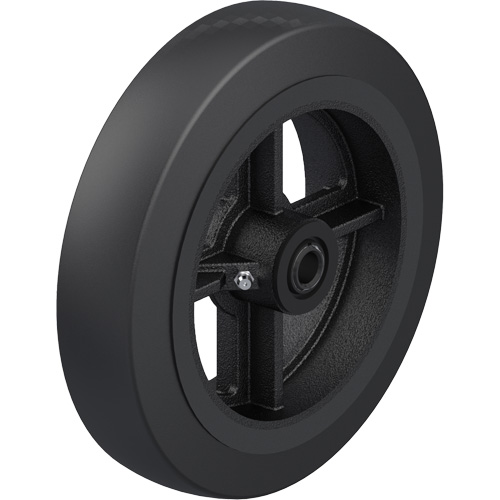 Black Rubber on Cast Iron Core Wheel FMT Sales Ltd