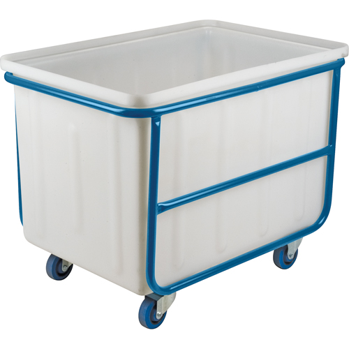 Chariot-caisse &agrave; parois droites, Poly&eacute;thyl&egrave;ne blanc, 46" lo x 28" la x 31" h, Volume 14 pi³, Capacit&eacute; 1000 lb FMT Sales Ltd