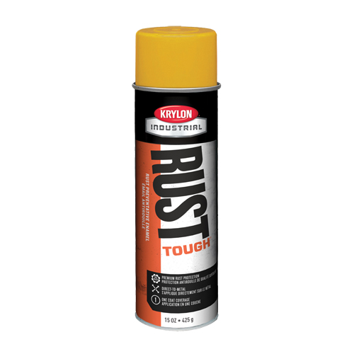 &eacute;mail acrylique alkyd Rust Tough, Jaune rampe de s&eacute;curit&eacute; f&eacute;d&eacute;rale, Brillant, 15 oz, Canette a&eacute;rosol FMT Sales Ltd