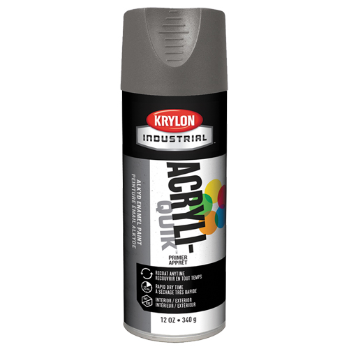 Industrial Acryli-Quik Lacquer, Grey, Very Flat, 12 oz., Aerosol Can FMT Sales Ltd