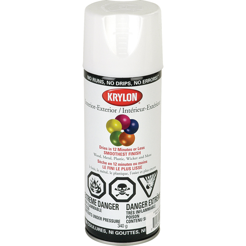 Industrial Acryli-Quik Lacquer, White, Semi-Gloss, 12 oz., Aerosol Can FMT Sales Ltd