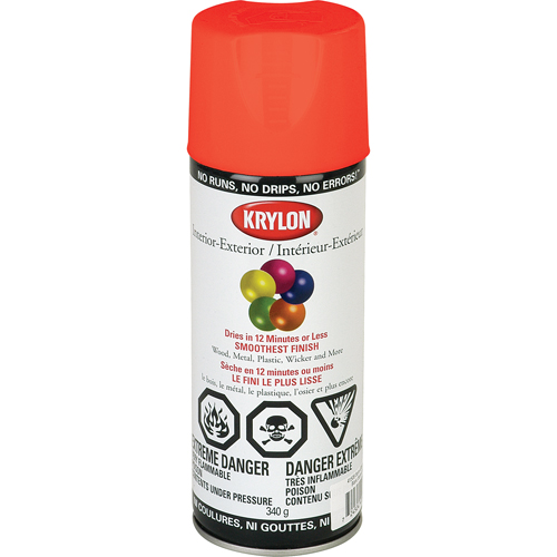 Fluorescent Spray Paint, Fluorescent Yellow/Orange, 11 oz., Aerosol Can FMT Sales Ltd