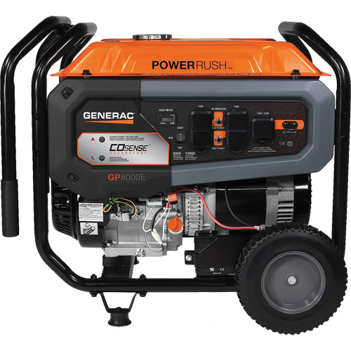 Portable Generator with COsense&reg; Technology, 10000 W Surge, 8000 W Rated, 120 V/240 V, 7.9 gal. Tank FMT Sales Ltd