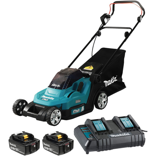 36V 5.0 Ah LXT Lawn Mower Kit, Push Walk-Behind, Battery Powered, 17" Cutting Width FMT Sales Ltd