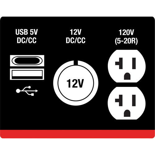 G&eacute;n&eacute;ratrice &agrave; onduleur, Surtension 2500 W, Nominale 1800 W, R&eacute;servoir 4,2 L FMT Sales Ltd