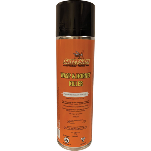 SkeetSafe&reg; Wasp & Hornet Spray, 350 g, Aerosol Can, Solvent Base FMT Sales Ltd
