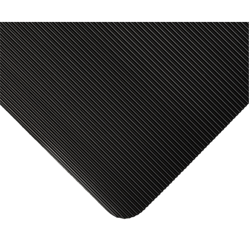 Tapis standard no 381, Ergonomique, 3' x 105' x 1/8", Noir FMT Sales Ltd