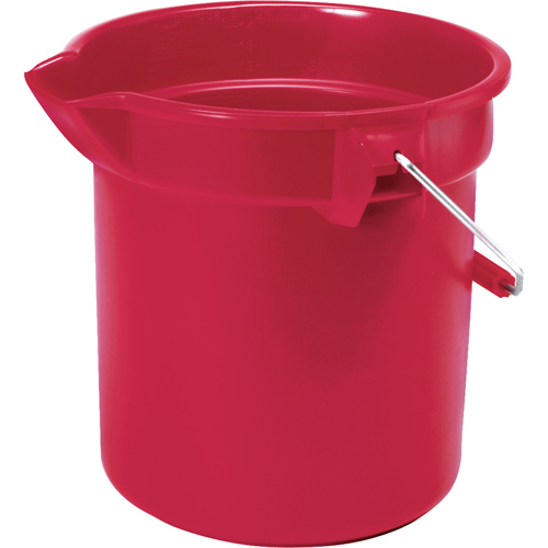 Seau Brute, Capacit&eacute; de 3.5 gal. US (14 pintes), Rouge FMT Sales Ltd