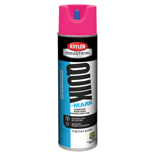 Peinture de marquage industrielle invers&eacute;e &agrave; base d'eau Quik-Mark, 17 oz, Canette a&eacute;rosol FMT Sales Ltd