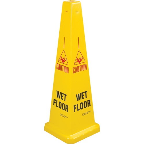 "Wet Floor" Lamba Traffic Cones, English with Pictogram FMT Sales Ltd
