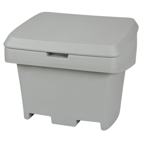 Heavy-Duty Outdoor Salt and Sand Storage Container, 30" x 24" x 24", 5.5 cu. Ft., Grey FMT Sales Ltd