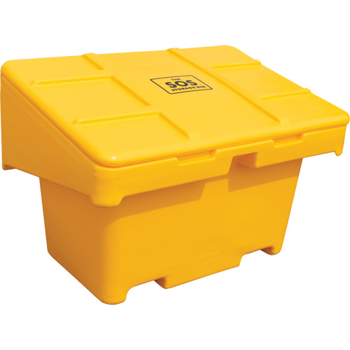 Salt Sand Container SOS, With Hasp, 42" x 29" x 30", 11 cu. Ft., Yellow FMT Sales Ltd