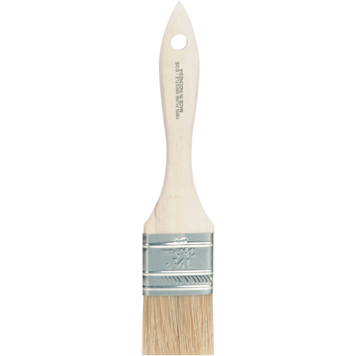 Pinceau &agrave; soies rases, Soie blanche, Manche Bois, Largeur de 1-1/2" FMT Sales Ltd