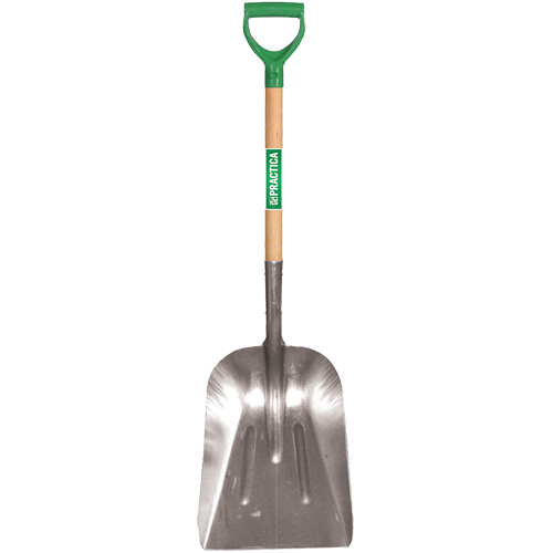 Scoop Shovel, Wood, Aluminum Blade, D-Grip Handle, 29" Length FMT Sales Ltd