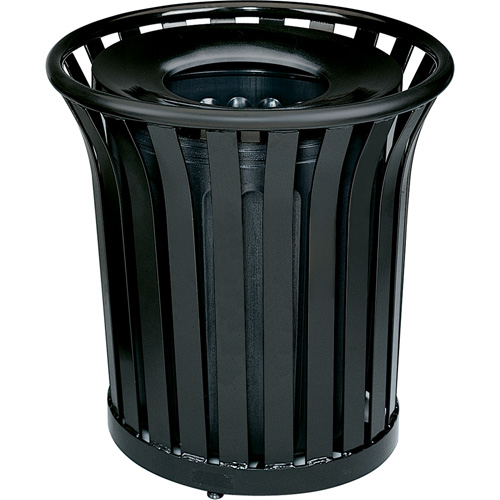Americana Series Open-Top Waste Receptacle, Steel, 36 US gal. FMT Sales Ltd