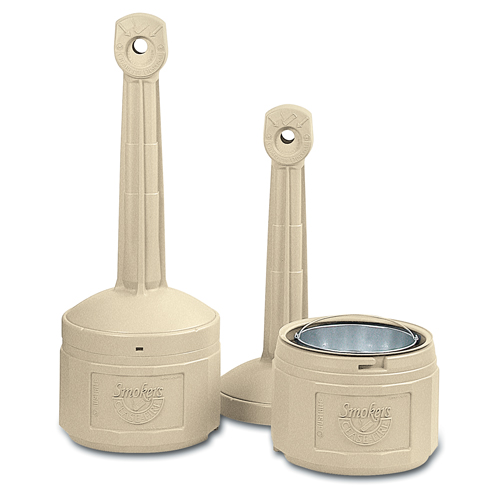 Cendriers Smoker's Cease-Fire, Sur pied, Plastique, Capacit&eacute; 4 gal. US, Hauteur 38-1/2" FMT Sales Ltd