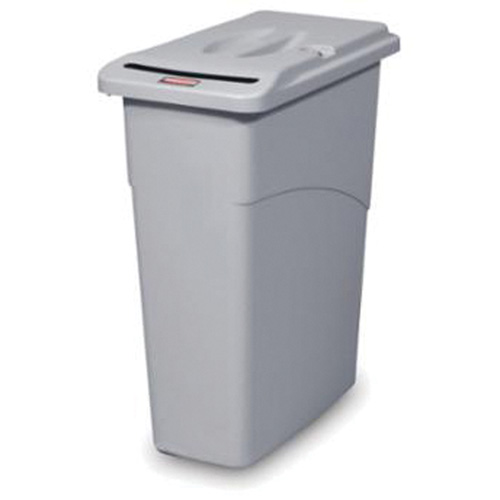 Confidential Flat Top Waste Container, Plastic, 23 US gal. FMT Sales Ltd