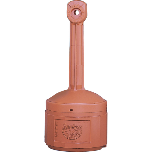 Cendriers Smoker's Cease-Fire, Sur pied, Plastique, Capacit&eacute; 4 gal. US, Hauteur 38-1/2" FMT Sales Ltd