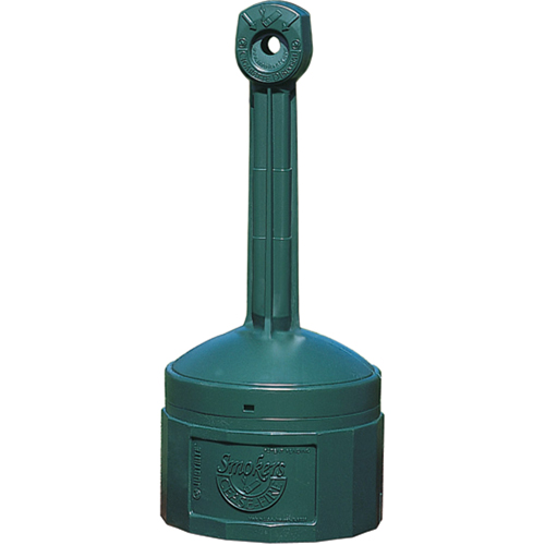 Smokers Cease-Fire&reg; Cigarette Butt Receptacle, Free-Standing, Plastic, 4 US gal. Capacity, 38-1/2" Height FMT Sales Ltd