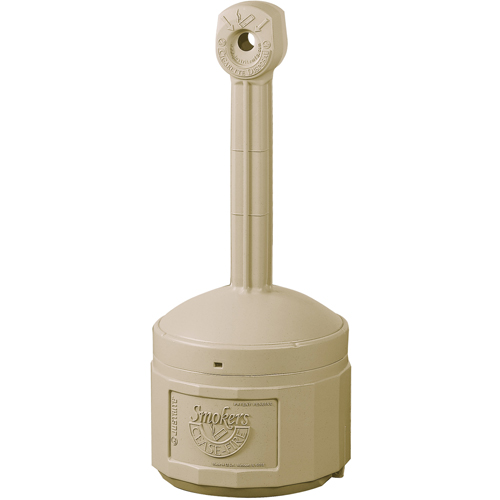Smokers Cease-Fire&reg; Cigarette Butt Receptacle, Free-Standing, Plastic, 1 US gal. Capacity, 30" Height FMT Sales Ltd