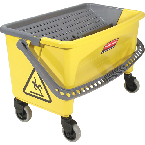 Microfibre Press Wring Buckets, Down Press, 10.75 US Gal. (43 Quart), Yellow FMT Sales Ltd
