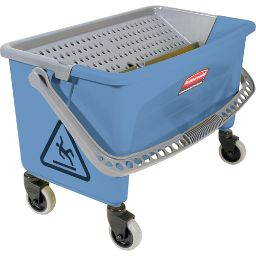 Seau pour vadrouille de finition en microfibres, Capacit&eacute; de 10.75 gal. US (43 pintes), Bleu FMT Sales Ltd