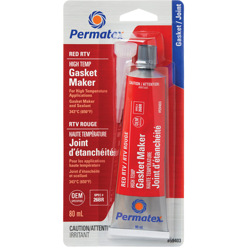 Compos&eacute; &agrave; joints RTV rouge haute temp&eacute;rature, Tube, Rouge FMT Sales Ltd