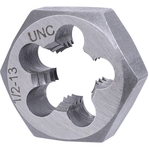 SAE Hex Die, 1" Dia., 1/2"-13NC Thread, Alloy Steel FMT Sales Ltd